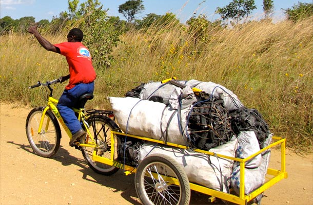 Zambike and ZamCart, transporting goods in Zambia by bicycle