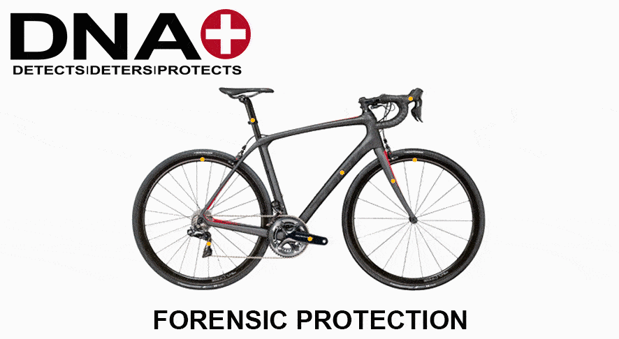 DNA+ forensic marking kit bicycle security