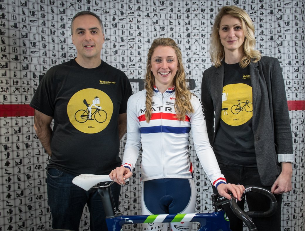 Laura Trott Meets Yellow Jersey Cycle Insurance