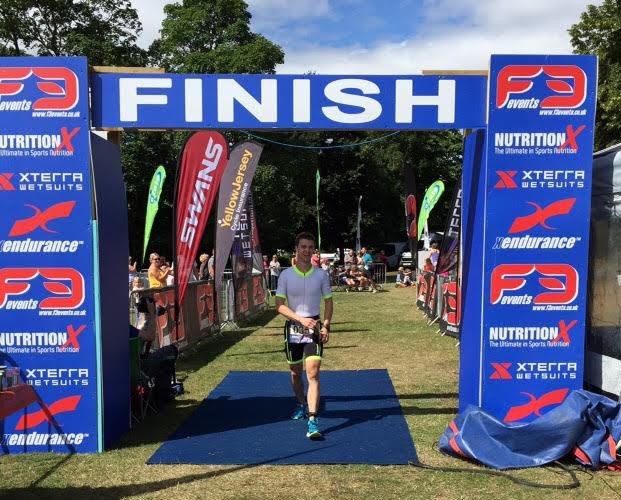 Marlow half ironman winner, Tom Burkinshaw