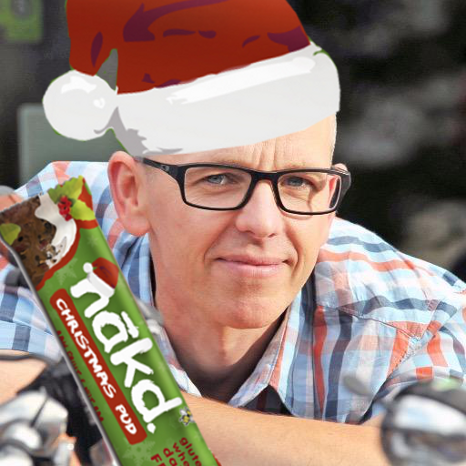 Carlton-Reid-Cycling-NAKD-Christmas-Pudding