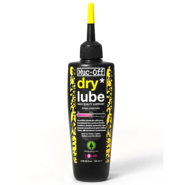 How to use bike chain lubricants - dry lube by muc off