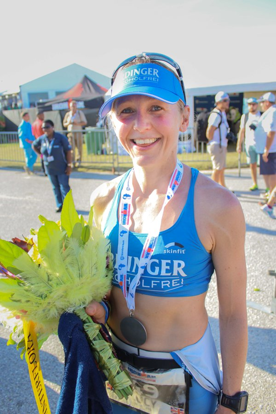 lucy-gossage-ironman-south-africa-triathlon-flowers