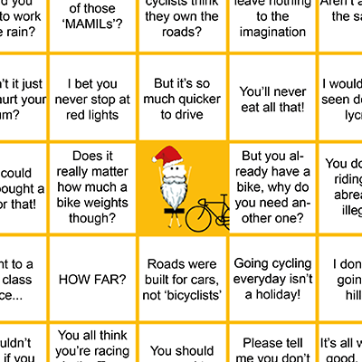 Cycling Christmas Bingo