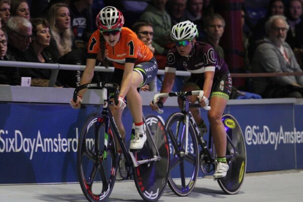 Elinor Barker cruising the victory at Six Day Amsterdam. Photo: Bart Hazen