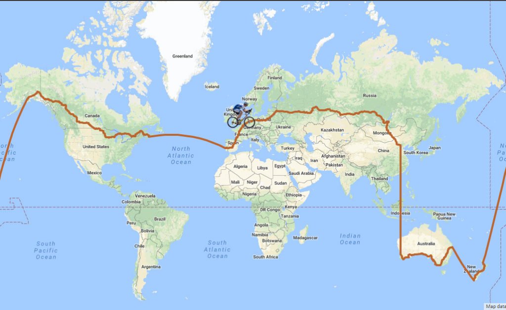 Around the world in 80 days beaumont route map