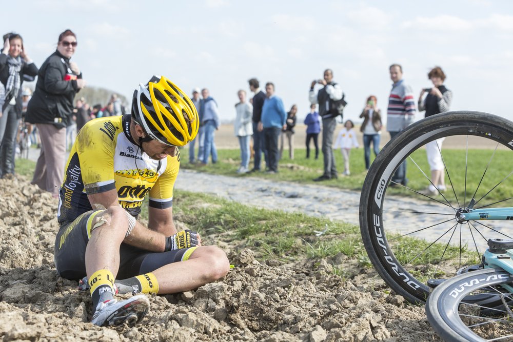Surviving the cobbled classic sportives Tom Van Asbroeck Roubaix 2015 credit Radu Razvan Shutterstock, spring cycling trips