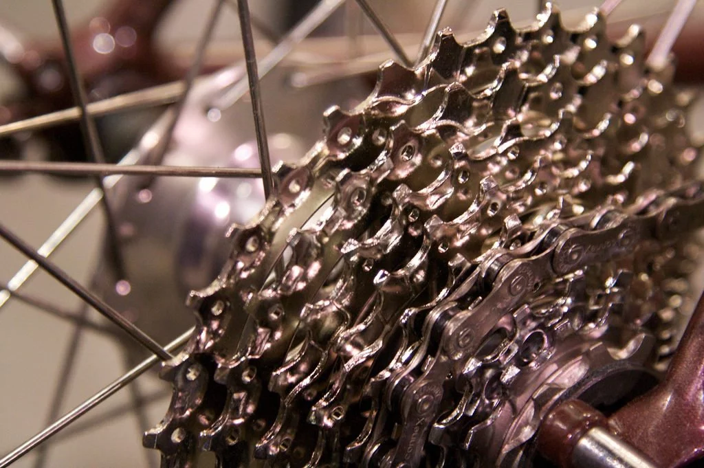 bike chain and cassette