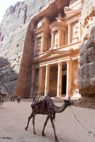 Cycling in Jordan: The Treasury at Petra