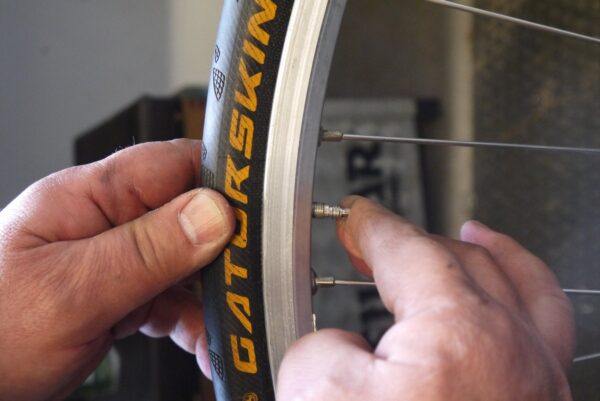 bicycle inner tube fixing a bicycle puncture 