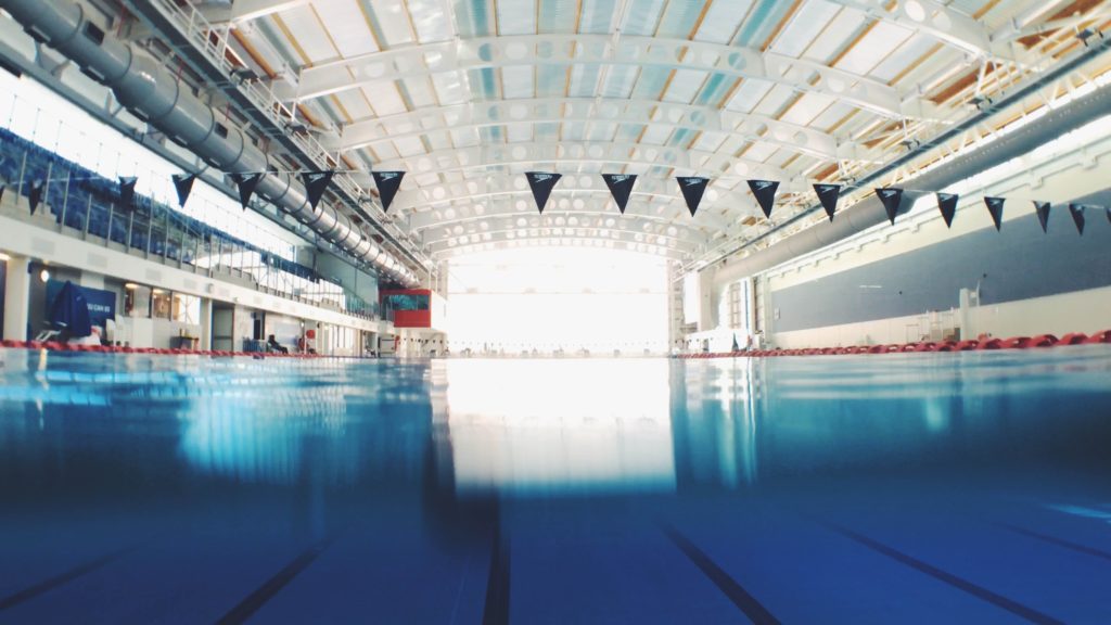 Empty leisure swimming pool