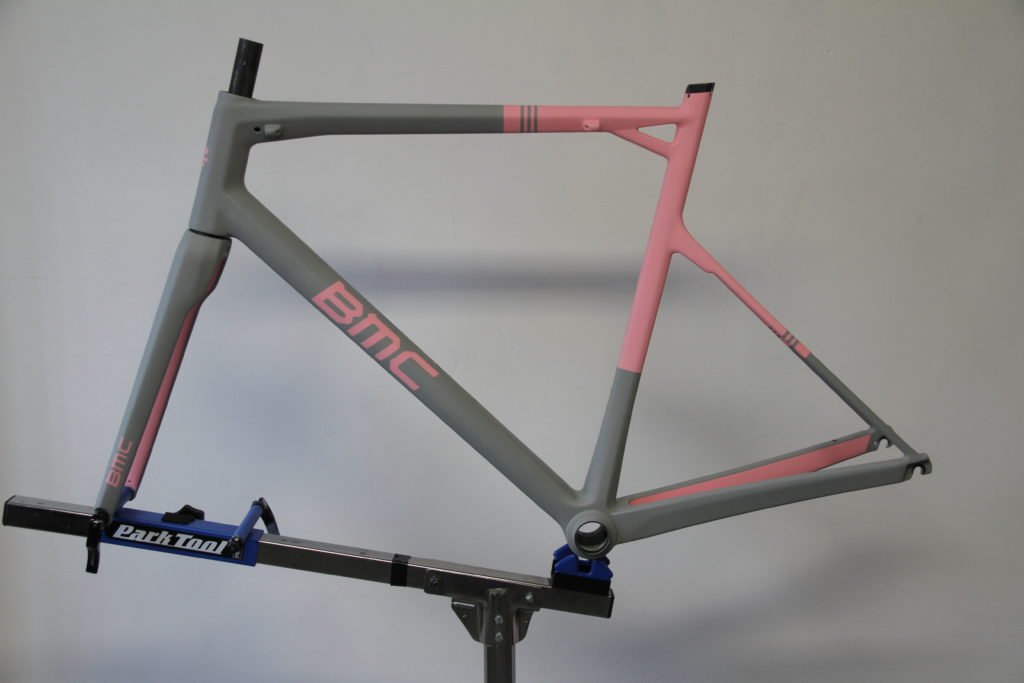 Christmas gifts for cyclists - a resprayed frame by Carbon Bike Repair