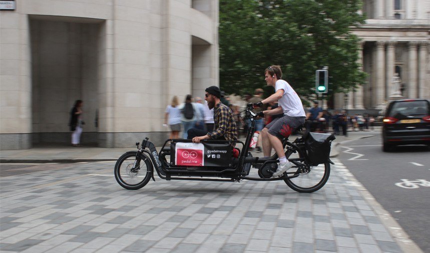 pedal me cargo bike bicycle taxi