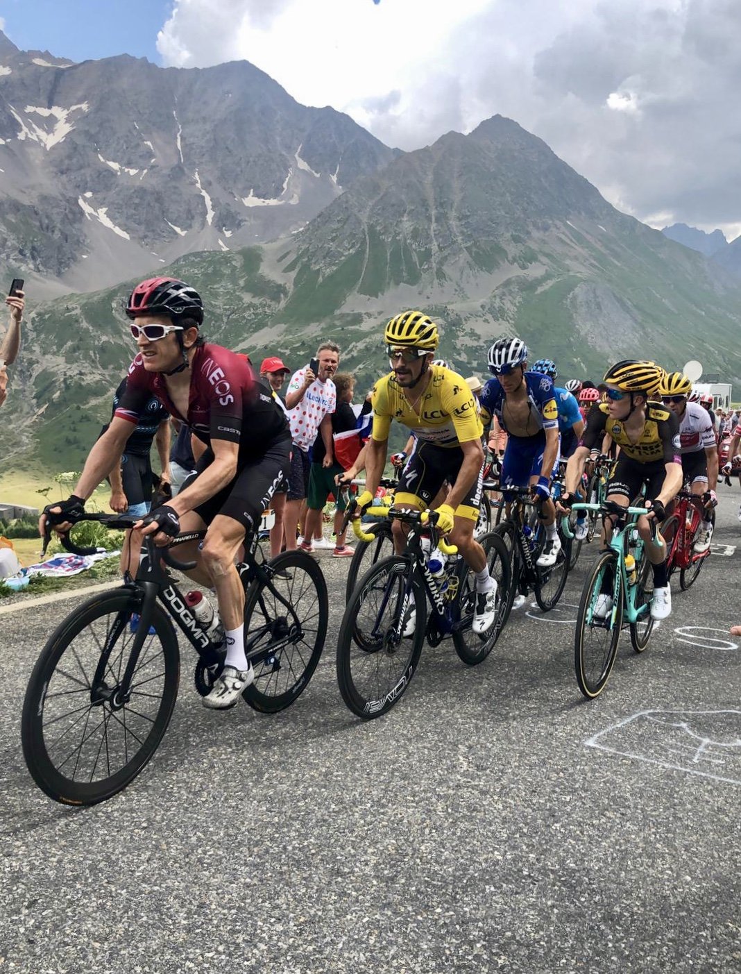 Tour de France 2019, Galibier, Geriant Thomas, Julian Alaphilippe, Team Ineos, Quickstep, road cycling