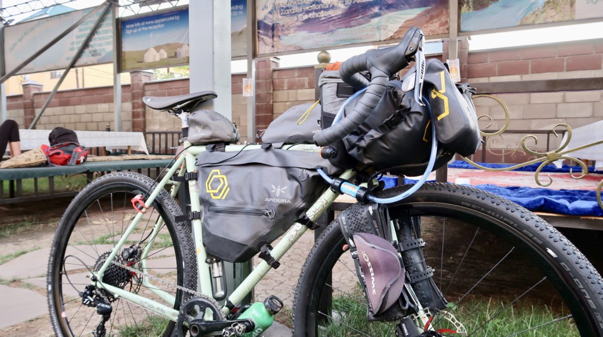 prepare for a bikepacking race - Marcus' bike