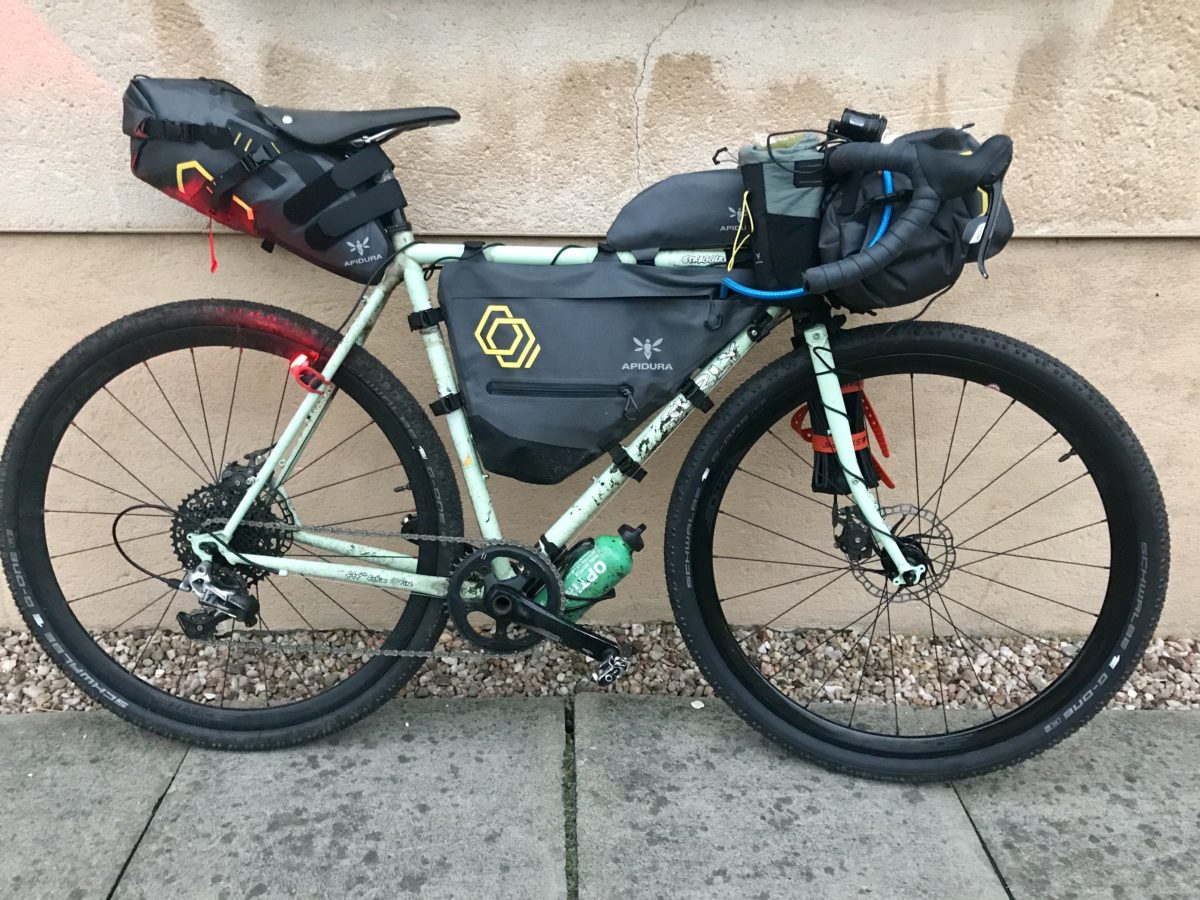 prepare for a bikepacking race - marcus' bike
