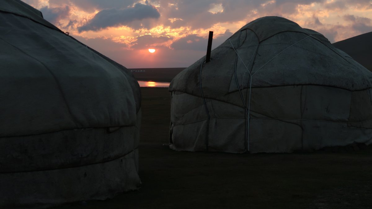 Sunset in Kyrgyzstan