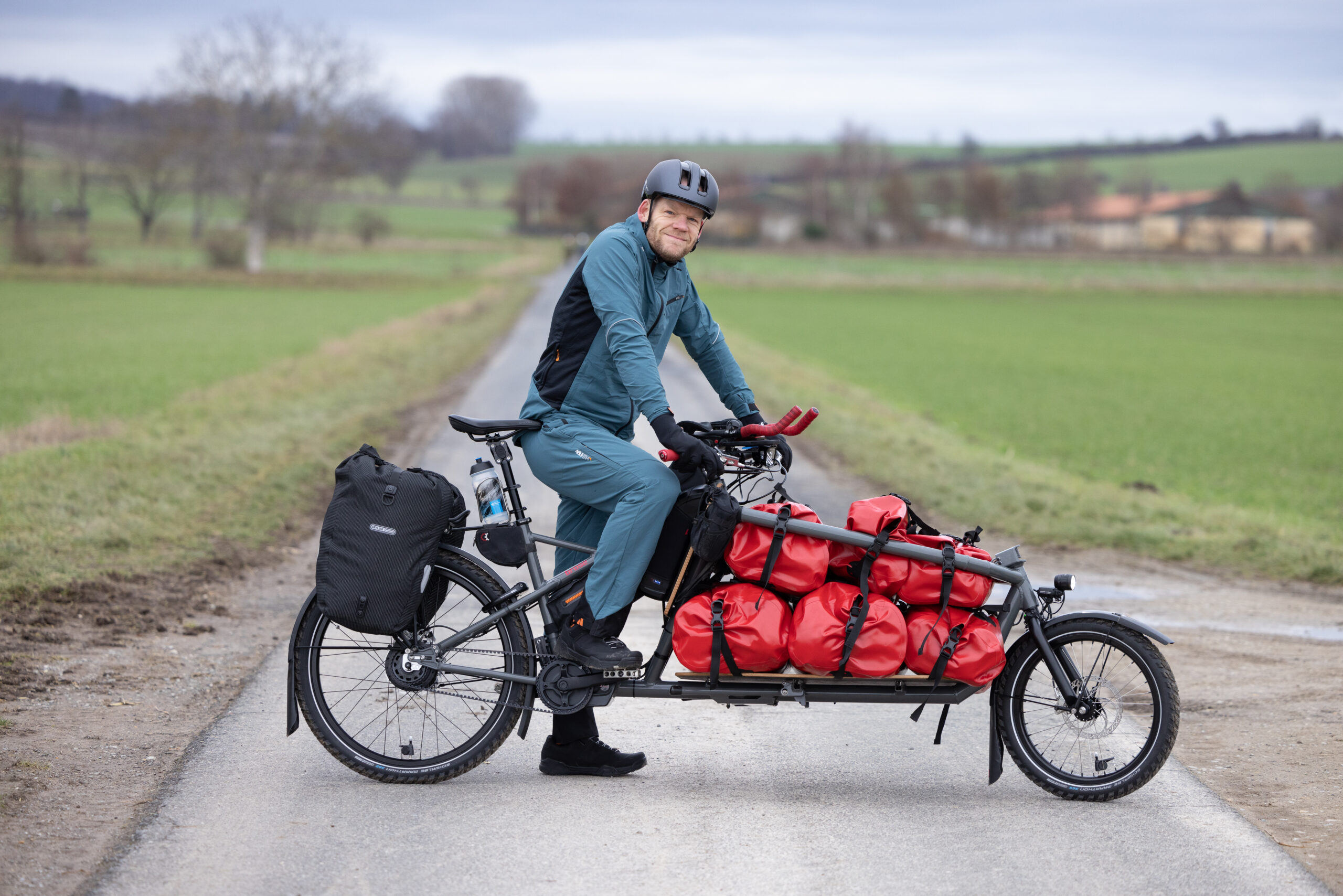 cargo bike with bags