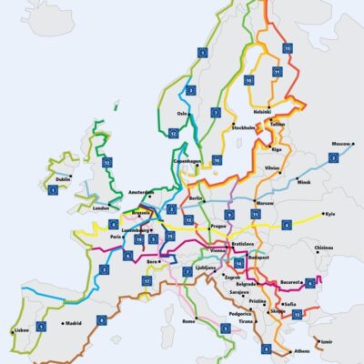 Ready made cycle routes in Europe for all cyclists