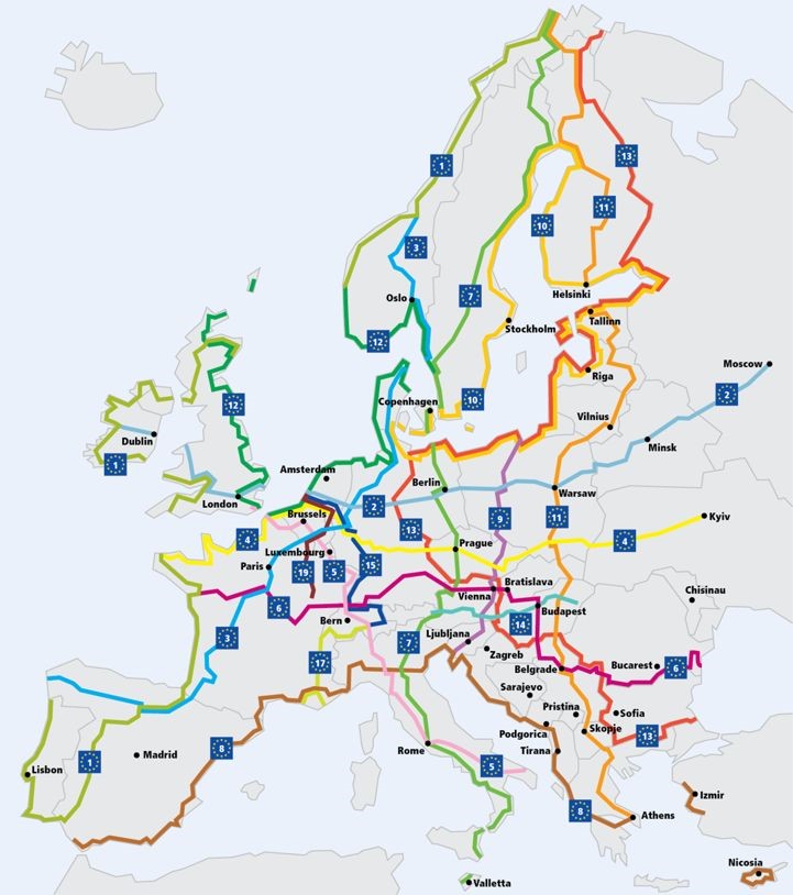 Eurovelo routes