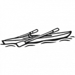 Rowing travel insurance icon